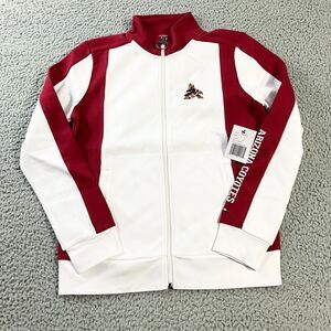 Tommy Hilfiger Arizona Coyotes Jacket Womens Small White Full Zip Logo NHL‎ New